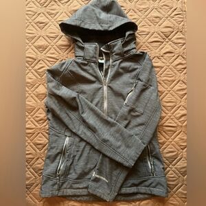 Womens Free Country Dark Charcoal Hooded Jacket M